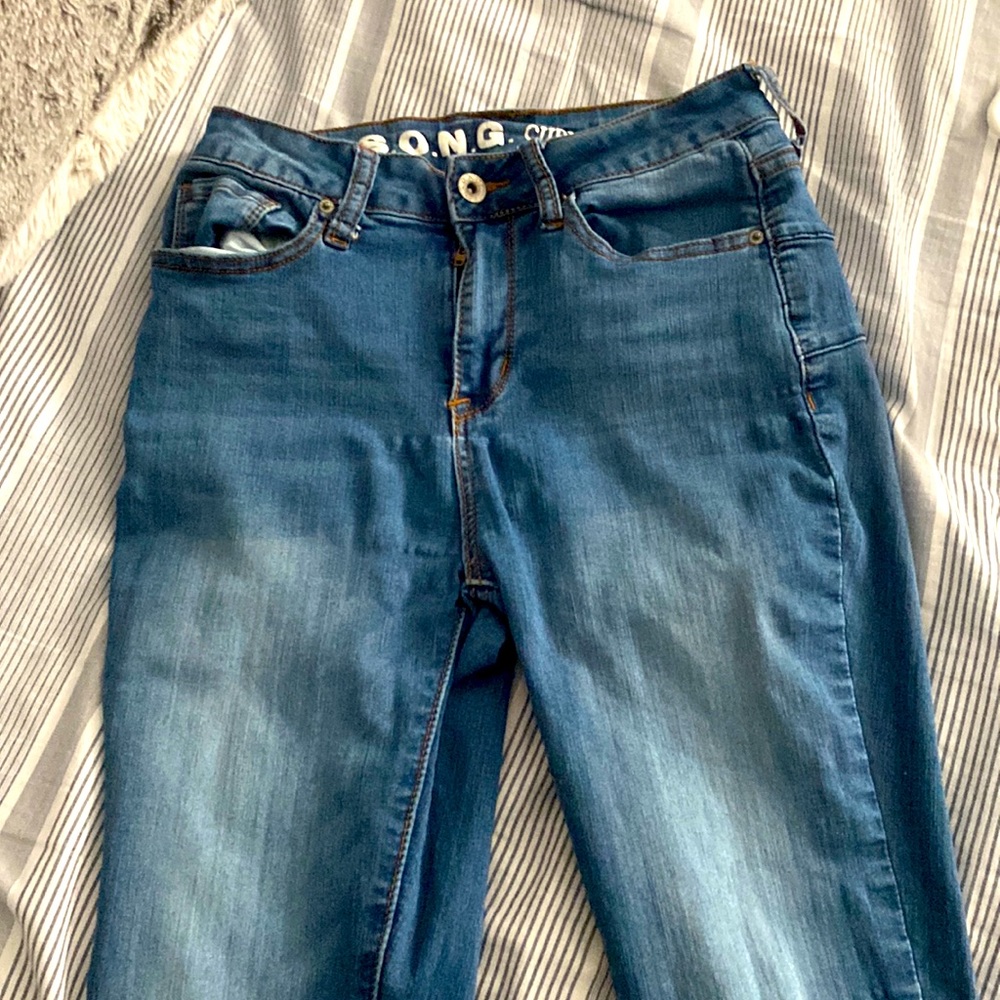 High rise skinny ankle jeans